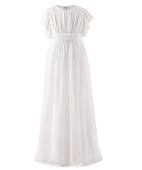 AbaoWedding Fancy Chiffon Flutter Sleeves Flower Girl Dresses - AbaoWedding