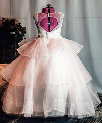 Long Little Girls Pageant Dresses for Wedding Kids First Communion Prom Ball Gown
