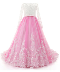 AbaoWedding Fabulous Long Pageant Dresses for Girls Prom Ball Gowns - AbaoWedding